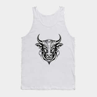 Taurus Bull Tribal Design Tank Top